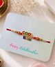 Little Tresses  Cool Bhai Beads and Thread Rakhi - Multicolor