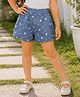 Qvink Cotton Woven Stars Printed Shorts - Blue