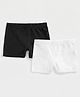 Mothercare Cotton Elastane Woven Monochrome Briefs Pack of 2 - Black