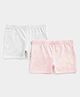 Mothercare Cotton Elastane Woven Monochrome Briefs Pack Of 2 - Grey Pink