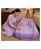 Babytoons Baby Mosquito Net Bed for Sleeping Newborn Soft and Comfortable Bed 0-12 Months - Purple