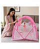 Babytoons New Born Baby Mattress With Net Play Gym Bed 0-6 Months - Pink
