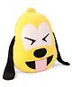 Disney Tongue Out Pluto Emoji Face Plush Soft Toy Yellow - Height 35 cm