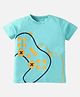 Nite Flite Cotton Knit Half Sleeves Remote Printed Tee - Green