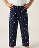 Nite Flite Cotton Knit Stars Printed Pajama - Blue