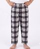 Nite Flite Cotton Knit Checked Pajama - Black & Red