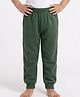 Nite Flite Cotton Knit Solid Joggers - Olive Green