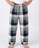 Nite Flite Cotton Knit Checked Pajama - Grey