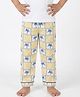 Nite Flite Cotton Knit Tropical Theme Printed Pajama - Yellow