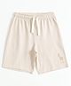 JusCubs Cotton Knit Giraffe Printed Shorts - White