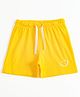 JusCubs Cotton Knit Smiley Printed Shorts - Yellow