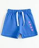 JusCubs Cotton Knit Hearts Printed Shorts - Royal Blue