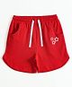 JusCubs Cotton Knit Stars Printed Shorts - Red