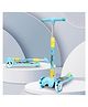 R for Rabbit Road Runner Scooter for Kids of 3 to 14 Years Age 4 Adjustable Height, Foldable, LED PU Wheels & Weight Capacity 75 kgs Kick Scooter with Brakes (Blue)