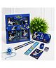 iLearnNGrow Space Theme Stationery Set with Pencil Box, 2 Pencils, Eraser, Sharpener, 6 Colours & Rakhi
