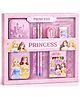 iLearnNGrow Princess Theme Stationery Set with Pencil Box, 2 Pencils, Eraser, Sharpener, 6 Colours & Castle Rakhi