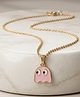 Funkrafts Animal Detailed Pendant Necklace - Pink