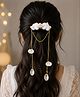 Funkrafts Seashell Detailed Alligator Hair Clip - White