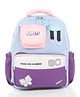 Purple Tots 12 Inches Butterfly Patch School Bag Exceptional Quality - Multicolor