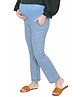 Mama & Bebe Denim Washed Maternity Jeans - Ice Blue