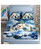 BHAIJI BEDSHEETS 220TC Glace Cotton Bed Sheet Double Bed With 2 Pillow Covers Full HD Digital Prints - Anna Elsa Frozen