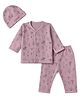 I Bears Unisex Full Sleeves Interlock Pyjama Sets Lt. Purple 0-1m