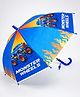 Little Surprise Box Monster Truck & Flames Designed  Umbrella - Blue
