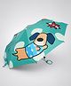 Little Surprise Box Puppies Designed Three Fold Umbrella - Green