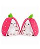 Eitheo Height - 25cm Strawberry Bunny Soft Toy Cute Plush Rabbit Stuffed Animal for Kids - Pack of 2
