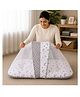 Babytoons Baby Bedding Set for New Born Infant Bed Mattress with Mosquito Net & Pillow - Grey