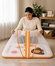 Babytoons Baby Bedding Set for New Born Infant Bed Mattress with Mosquito Net & Pillow - Orange