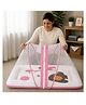 Babytoons Baby Bedding Set for New Born Infant Bed Mattress with Mosquito Net & Pillow - Pink