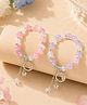 Stol'n Set of 2 Beads & Stone Embellished Butterfly Applique Detailed Bracelets - Multi Colour