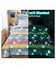 Butterthief Flannel Double Bed King Size Glow in The Dark Radium Blanket for Kids, Teenagers & Adults - Multicolor