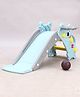Babyhug Koala 2-in-1 Slide with Basketball Hoop & Ball | Smooth Slide with Extended Landing| Indoor & Outdoor Active Play| Improves Motor Skills, Balance & Coordination| BIS Certified - Grey & Blue