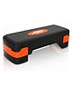 Abr Mall Professional Training Aerobic Stepper & Step Platform, Stepper For Exercise At Home With 3 Height Adjustments| Max Weight 250 Kg (Orange)