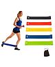 Abr Mall Resistance Loop Exercise Bands  Set of 5 | Elastic Workout Bands for Home Gym, Yoga, Stretching, Strength Training, Fitness Accessories for Men & Women