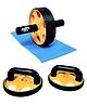 Abr Mall Professional Ab Roller Wheel for Core Strength Training  Heavy Duty Abdominal Exercise Roller with Non-Slip Dual Handles, Wide Stable Wheel & Knee Mat  Full Body Workout