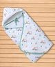 Simply Interlock Towel & Wrappers with Teddy Bunny Bicycle L 93 x B 97 cm - White