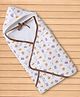 Simply Interlock Towel & Wrappers with Animal Print L 91 x B 91 cm - White