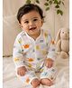 Tittertots Organic Cotton Knit Full Sleeves Crab Printed Coordinating Shirt & Pajama Set - Multi Colour