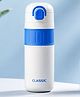 Paper Moon Stainless Steel Double Wall Vaccum Insulated Water Bottle with Intregrated Straw and Push-Button Lid for Kids school & outdoor - 500ml  (Color may vary )