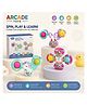 ARCADE TOYS 3-Piece Suction Cup Spinner Toys  Sensory Pop & Bath Toy Set for Babies and Toddlers Multicolour