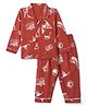 Teddy Sinker Full Sleeves Pyjama Sets Rust 6-9m (14) Boys
