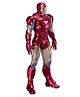 Marvel Iron Man Mark 6 Action Figure with Hall of Armor Display Set Red PVC Collectible with Accessories - 10 cm