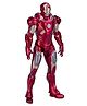 Marvel Iron Man Red Mark 7 + Hall of Armor Set 4 Inch Action Figure with Display Case and Accessories - 10 cm