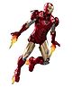 Marvel Iron Man Mark 6 Action Figure Collectible with PVC Build and Accessories - 18 cm