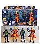 YAMAMA Naruto Shippuden 4-Piece Ninja Collectible Action Figure Set for Kids & Adults, Premium Child-Safe ABS Plastic Anime Miniature Toy Pack, Fun Entertainment Collectible Kids Toy - Multicolor