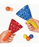 YAMAMA Pop and Catch Launcher Basket Ball Game for Kids & Adults, Tabletop & Outdoor Twin Scoop Track Pack for Quick Reflexes, Hand-Eye Coordination, Active Sports Party Games - Color May Vary