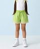 Tiny Girl Woven Lace Embellished & Tie Up Detailed Shorts - Spring Green